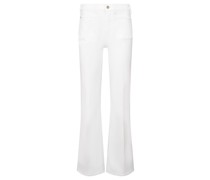 Straight Leg Jeans Weiß
