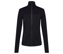 Rib Detail Training Jacket Trainingsjacke Schwarz