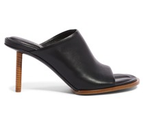 Les Mules Rond Carre Schwarz
