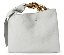Small Chain Hobo Schultertasche Grau