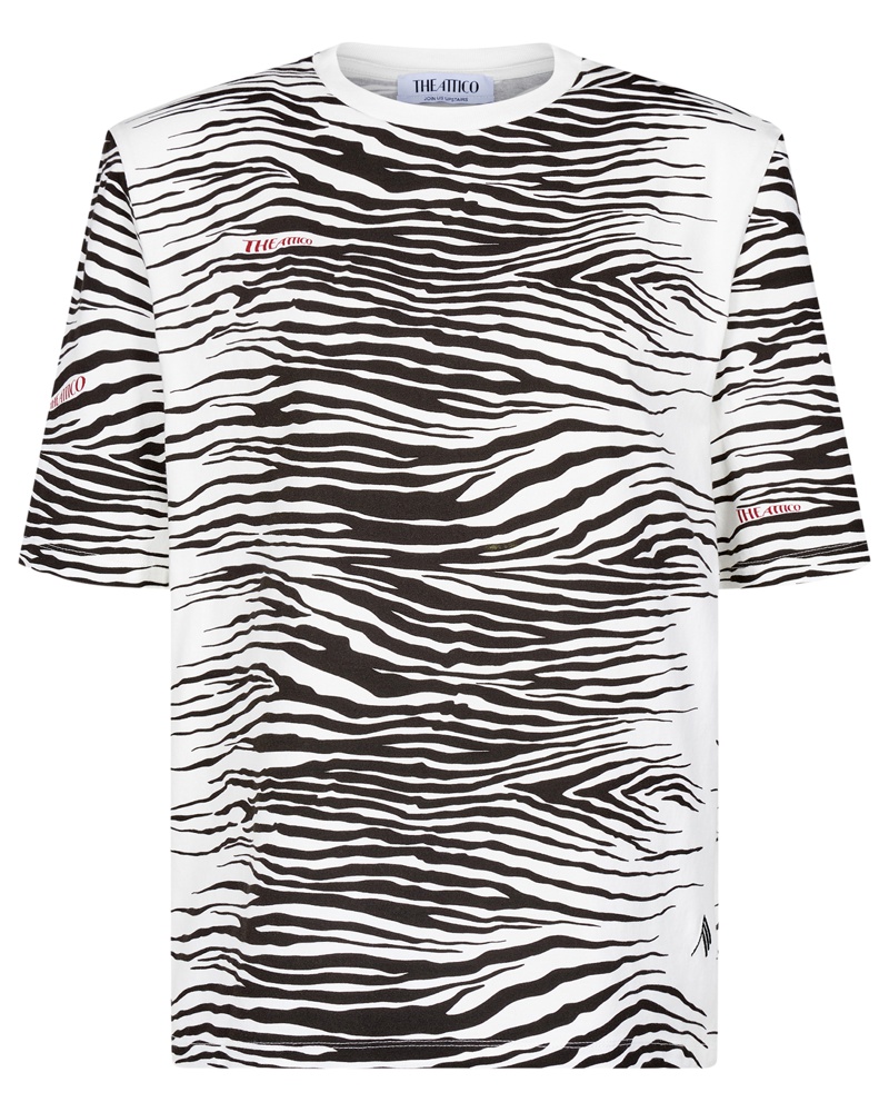 ATTICO Damen Bella T-Shirt Mehrfarbig