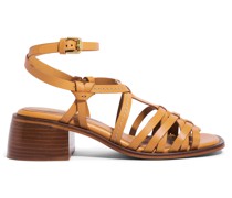 Mid Heel Sandalen Braun