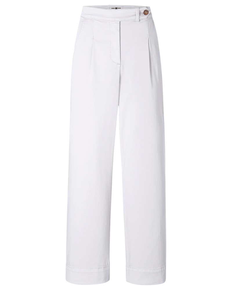 Riani Damen Wide Leg Hose Weiß