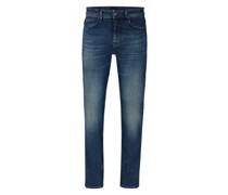Taber Zip BC-C Tapered Jeans Blau