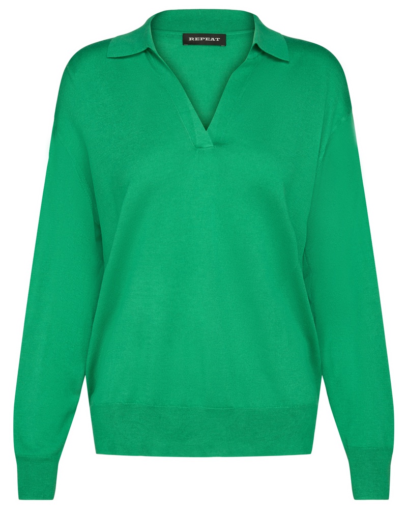 Repeat Damen Pullover Grün OE5438 Repeat Damen Pullover Grün OE5438