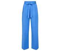 Wide Leg Hose Blau