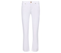 Claire Cropped Slim Fit Jeans Weiß