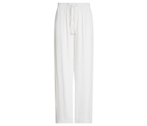 Wide Leg Hose Weiß