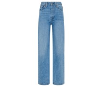 Wide Leg Jeans Blau