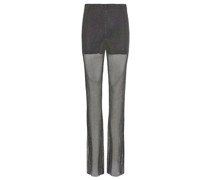 Sianna Crystal Wide Leg Hose Schwarz