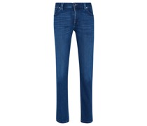 Regular Fit Straight Leg Jeans Blau