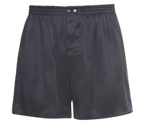 Silk Nightwear Boxershorts Navy