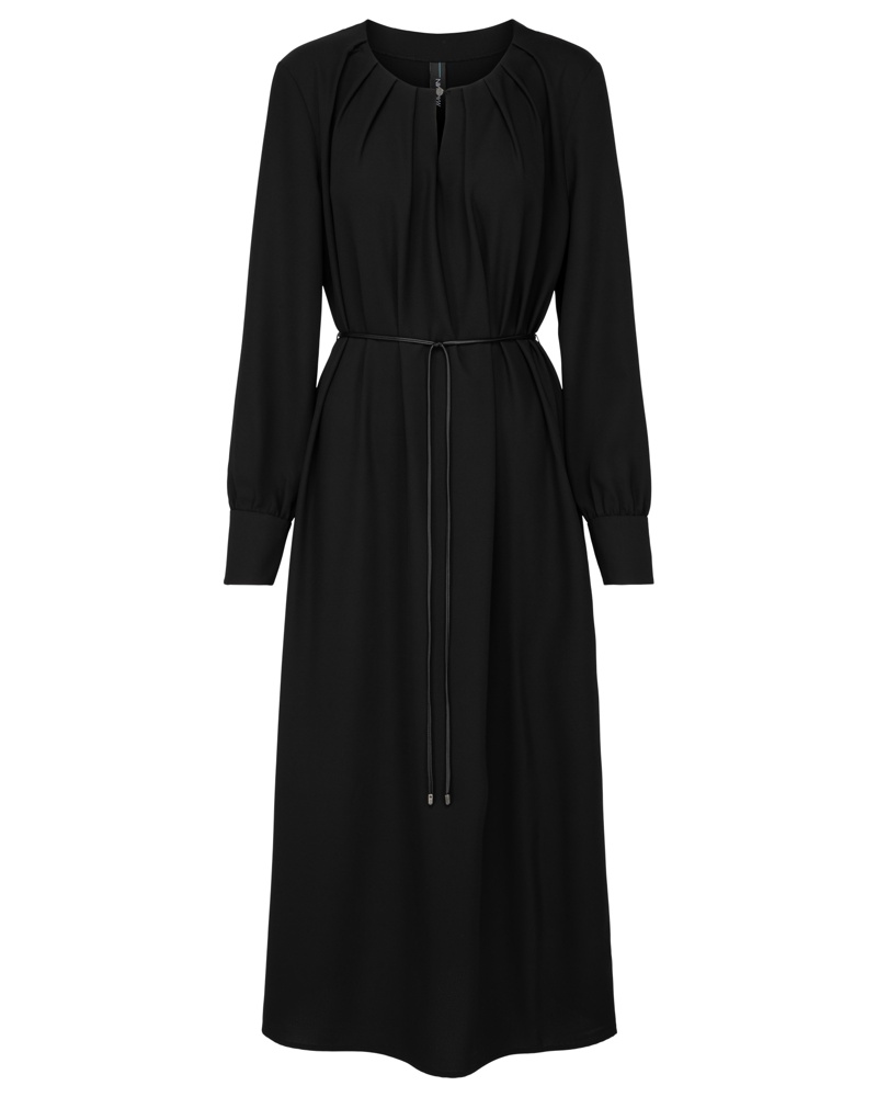 Marc Cain Damen Midikleid Schwarz