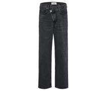 Straight Leg Jeans Schwarz