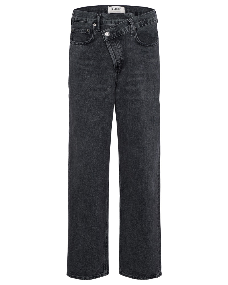 AGOLDE Damen Straight Leg Jeans Schwarz OE6654 AGOLDE Damen Straight Leg Jeans Schwarz OE6654