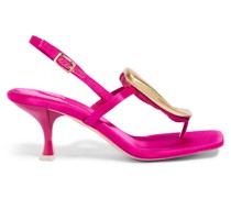 Mid Heel Sandalen Pink