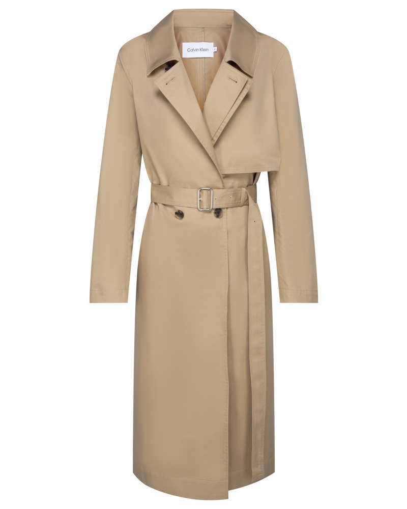 Calvin Klein Damen Trenchcoat Beige