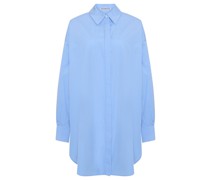 Midinia Hemdblusenkleid Blau