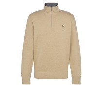 DOUBLE KNIT JERSEY-LSL-KNT Sweatshirt Beige