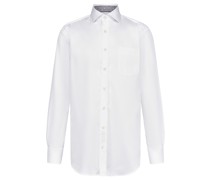 Comfort Fit Casual-Hemd Weiß