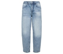 Cropped Jeans Blau