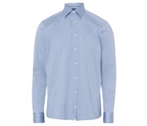 Slim Fit Casual-Hemd Blau