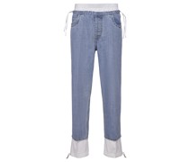 Tapered Jeans Blau