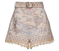 High Tide Belted Short Shorts Mehrfarbig