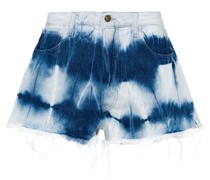 Jeansshorts 'Tie Dye' Blau