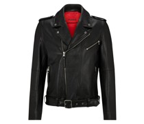 Lowis-3 Lederjacke Schwarz