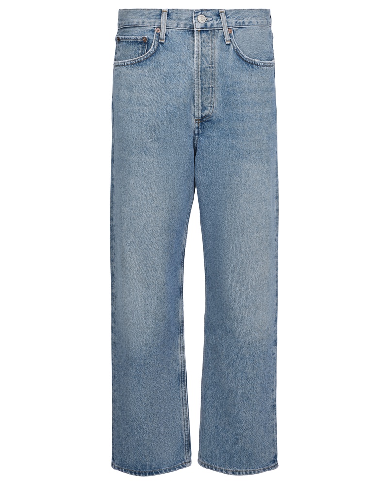 AGOLDE Damen Cropped Jeans Blau AGOLDE Damen Cropped Jeans Blau