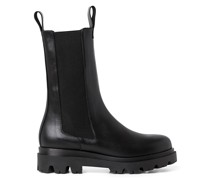Lia Flache Stiefel Schwarz