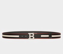 B Buckle Mm Breiter Gürtel Aen Schwarzem Synthetikgewebe