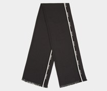 Schal Aen Jacquard In Schwarz