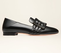 Janelle Loafer Aen Schwarzem Leder