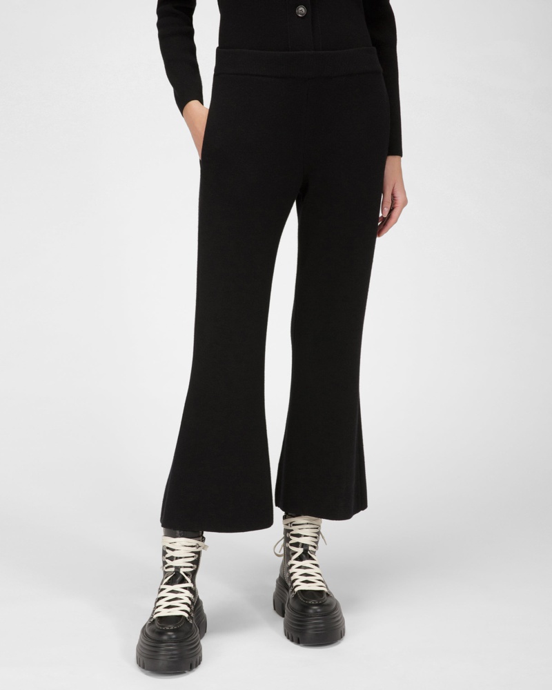 Bally Damen Hose Aen Schwarzer Wolle Und Seide Bally Damen Hose Aen Schwarzer Wolle Und Seide