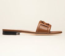 Peoni Sandalen Aen Braunem Leder