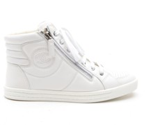 Second Hand Sneakers aus Leder in Weiß