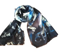 Second Hand Schal/Tuch aus Kaschmir in Blau