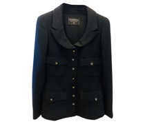 Second Hand Blazer aus Wolle in Schwarz