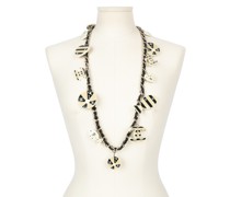 Second Hand Kette aus Leder in Schwarz