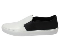 Second Hand Sneakers aus Leder in Schwarz