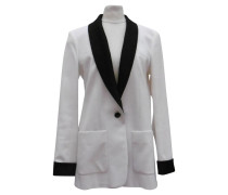 Second Hand Blazer in Weiß/Schwarz