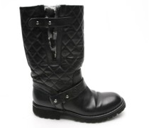 Second Hand Stiefel aus Leder in Schwarz