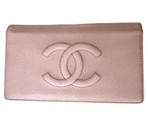 Second Hand Täschchen/Portemonnaie aus Leder in Rosa / Pink