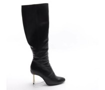 Second Hand Stiefel aus Leder in Schwarz