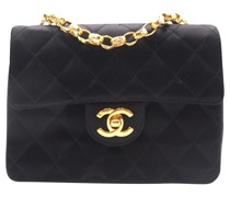Second Hand Classic Flap Bag Mini Rectangle in Schwarz