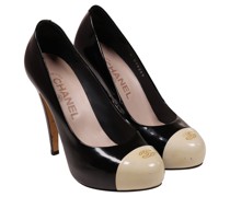 Second Hand Pumps/Peeptoes aus Lackleder