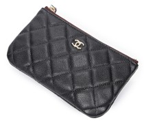 Second Hand Täschchen/Portemonnaie aus Leder in Schwarz
