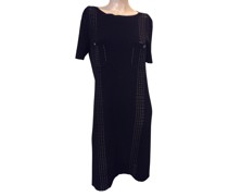 Second Hand Kleid aus Baumwolle in Schwarz